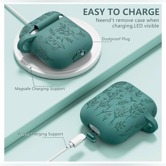 Apple AirPods (2nd Generation) Wireless Ear Buds with Rubber Case - Picture 15 of 16